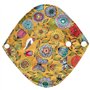 ZCOINS Lot de 4 protège-slips réutilisables pour femme serviette hygiénique lavable Petit format 18 cm