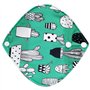 ZCOINS Lot de 4 protège-slips réutilisables pour femme serviette hygiénique lavable Petit format 18 cm