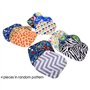 ZCOINS Lot de 4 protège-slips réutilisables pour femme serviette hygiénique lavable Petit format 18 cm