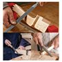 Lot de 13 limes en métal de qualité supérieure - Limes d'atelier semi-rondes - Limes en bois de qualité supérieure - Râpe en boi