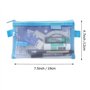 Meetory 6 Pièces Zip Mesh Zipper Pochettes Crayon, Trousse Zipper Organisateur Pochettes Crayon Multipurpose Organizer Sacs de R