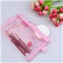 Meetory 6 Pièces Zip Mesh Zipper Pochettes Crayon, Trousse Zipper Organisateur Pochettes Crayon Multipurpose Organizer Sacs de R