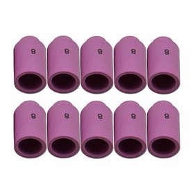 RIVERWELD Accessoires de Chalumeau de Soudure TIG - Gobelets Céramiques de Buse en Alumine 13N12 8# Orifice 12