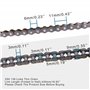 GOOFIT 25h 138 Liens Chaînes de Transmission pour Moto 2 Temps Remplacement pour 49cc 47cc Pocket Bike Mini Bike Dirt Pit Bike V