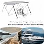 HJYDGJ Lot de 2 charnières pivotantes pour bateau en acier inoxydable - Pour bateau, baldaquin, pont pivotant