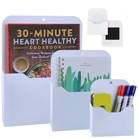 HJYDGJ Lot de 3 porte-documents magnétiques - Porte-documents magnétique - Porte-stylos - Porte-documents A4 - Porte-documents -