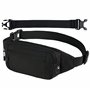 HJYDGJ Sac banane noir pour homme et femme - Petit sac banane - Avec sangle d'extension