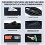 HJYDGJ Sac banane noir pour homme et femme - Petit sac banane - Avec sangle d'extension, Noir , Sac banane
