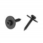 sourcingmap 20Pcs Noir Métal Vis Corps Pare-boue Pare-chocs Capote Clip de Fixation