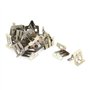sourcingmap 20Pcs Tonalité Bronzée Auto Carte Tableau de Bord Garniture Métal Agrafe Fixation