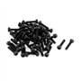 sourcing map 50pcs M2.5 x 10 mm vis à tête hexagonale à six pans creux boulon Acier allié métaux