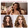 SGZIOO Fer a Onduler Cheveux, 32mm Cheveux Wavy Fer à Boucler, Boucleur Wavy,Température Réglable 130-210° C, Appareil Wavy Chev