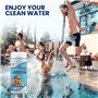 7 en 1 Testeur pour Eau de Piscine et Spa, 100 test pour tester chlore libre, le chlore total, le brome, la dureté totale, l’alc