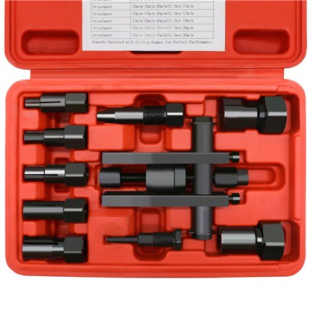 CHANG QI Kit d'extracteur de roulement de moto de 10 pièces