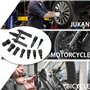 CHANG QI Kit d'extracteur de roulement de moto de 10 pièces, outil de démontage de roulement intérieur de moto de 8 à 25 mm, kit