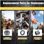 Haishine Tambour d'Embrayage Kit pour Husqvarna 55 51 50 154 254, 325"-7T Tambour d'Embrayage avec Jante de Pignon Roulement à A