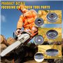 Haishine Tambour d'Embrayage Kit pour Husqvarna 55 51 50 154 254, 325"-7T Tambour d'Embrayage avec Jante de Pignon Roulement à A