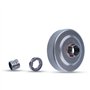 Haishine Tambour d'Embrayage Kit pour Husqvarna 55 51 50 154 254, 325"-7T Tambour d'Embrayage avec Jante de Pignon Roulement à A