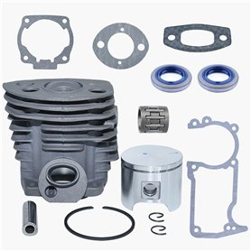 Haishine Nikasil Plaqué 46mm Cylindre Anneau De Piston Broche Roulement Huile Kit D'étanchéité Joint pour Husqvarna 51 55 Ranche