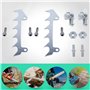 Adefol Griffes avec Écrous pour Stihl MS170 MS180 017 018 Tronçonneuse, Butée à Griffes + Boulon et Écrou + Tendeur de Chaîne Ac