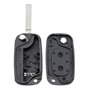 LAKOMODO Coque Clé Plip Télécommande pour Renault Clio 3 Kangoo Master Modus Trafic Twingo Wind Megane -2 Boutons- avec 2 Switch