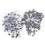200 Pièces (100 Pairs) Boucles d'Oreilles en Acier Inoxydable Posts Flat Pad avec Boucle d'Oreille Dos Papillon pour Fabrication