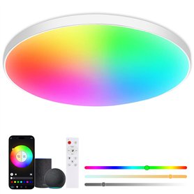 ZWOOS Plafonnier LED Dimmable avec Télécommande