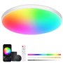 ZWOOS Plafonnier LED Dimmable avec Télécommande