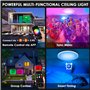 ZWOOS Plafonnier LED Dimmable avec Télécommande, 30W Changement de Couleur RGB Luminaire Plafonnier, 2700K-6500K, 2200LM éclaira