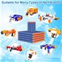 ZWOOS Fléchettes Nerf 400 pièces 7.2cm Mousse Recharge de Fléchettes pour N-Strike Mega Elite Blasters Pistolet Jouet