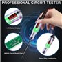 Testeur de Tension pour Voiture 5-120V DC Testeur de Circuit Automobile Stylo Testeur de Tension avec Numérique LED Lampe Temoin