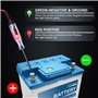 Testeur de Tension pour Voiture 5-120V DC Testeur de Circuit Automobile Stylo Testeur de Tension avec Numérique LED Lampe Temoin
