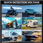 Testeur de Tension pour Voiture 5-120V DC Testeur de Circuit Automobile Stylo Testeur de Tension avec Numérique LED Lampe Temoin
