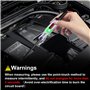 Testeur de Tension pour Voiture 5-120V DC Testeur de Circuit Automobile Stylo Testeur de Tension avec Numérique LED Lampe Temoin