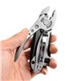 WANGCL Clé à outils multifonction avec 7 outils portable pliable multifonction réglable en acier inoxydable
