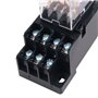 WANGCL Lot de 2 mini relais électromagnétique AC 24 V 8 broches relais DPDT relais 2 NO+2 NC avec base de prise indicateur LED