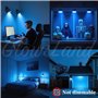 Lot de 4 ampoules LED GU10 bleues de 5 W, équivalentes à des ampoules halogènes de 50 W, 500 lm, non dimmables, angle de faiscea