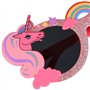 1pièce Lunettes De Déguisement Licorne Rose Et Gris Accessoire De Costume Éclatant Pour Fête Et Célébration Pour Adultes