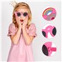 1pièce Lunettes De Déguisement Licorne Rose Et Gris Accessoire De Costume Éclatant Pour Fête Et Célébration Pour Adultes