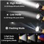 MAYTHANK Lampe de poche LED ultra lumineuse rechargeable avec grande batterie 10 000 mAh Lampe à main puissante Projecteur de re