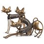 Tooarts Sculpture Figurine Statue Décoration en métal Artisanat Pour maison salon bureau