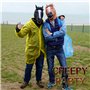 CreepyParty Costume d'halloween Fête Masque de Latex Tête Animale Cheval(Marron)
