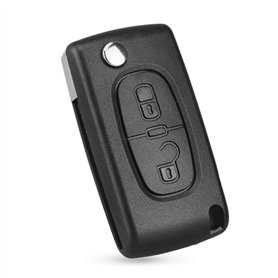 Heart Horse Coque de Clé Télécommande de Voiture Rechange à 2 Boutons pour Peugeot 207 307 3008 407 pour citroën C2 C3 C4 C5 C6