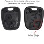 Heart Horse Clé à Distance FOB Compatible avec Peugeot 107 207 407 206 306 406 806 Citroen C1 C21 C3 C4 C5 2 Bouton (1)