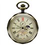 TREEWETO Montre de Poche Montres Goussets mécanique pour Homme en Bronze à chaîne