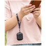 Haobobro Étui en Cuir avec dragonne Amovible pour Apple AirPods (3ᵉ génération) - Fabriqué à la Main - Cover Protection AirPods 