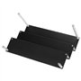 SYUTBOU Lot de 2 étagères en acrylique à 3 niveaux - Noir - 30 x 19 x 15 cm - Présentoir à parfum pour cupcakes, collections, fi