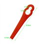 ChongErfei 100 Pcs Lames en Plastique de Rechange, Lame Coupe Bordure Tondeuse à Gazon en Plastique Lames pour Jardin et Pelouse
