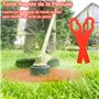 ChongErfei 100 Pcs Lames en Plastique de Rechange, Lame Coupe Bordure Tondeuse à Gazon en Plastique Lames pour Jardin et Pelouse