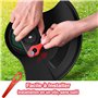 ChongErfei 100 Pcs Lames en Plastique de Rechange, Lame Coupe Bordure Tondeuse à Gazon en Plastique Lames pour Jardin et Pelouse